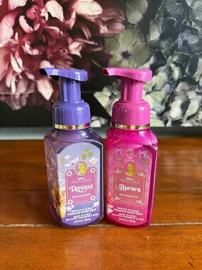 NEW 2-Pc Disney Princess Bath & Body Works Foaming Hand Soaps
